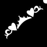 Stencil - Tiara Bracelet - Heart